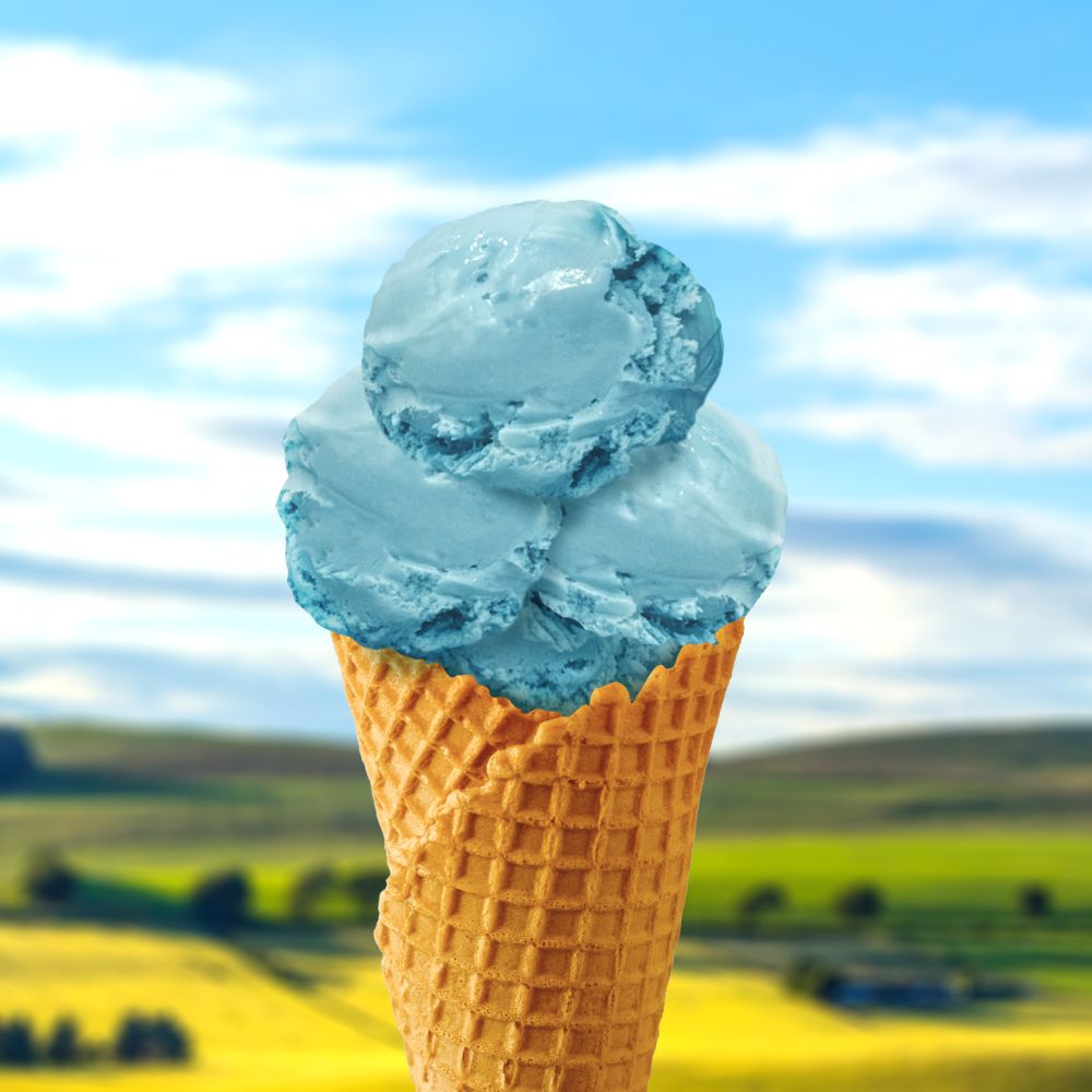 ice cream blue banana